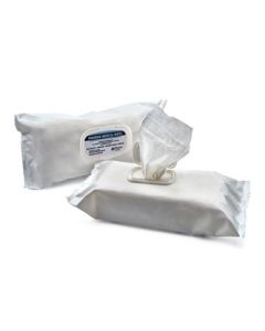 Dispositivo Medico CE 0546
Attivo su virus HIV, HBV, HCV
Fazzoletto disinfettante (cm 18 X 21) in busta flowpack, con sale quaternario d’ammonio
e ortofenilfenolo per la disinfezione di strumenti e superfici.
Non contiene alcool.
Non richiede risci