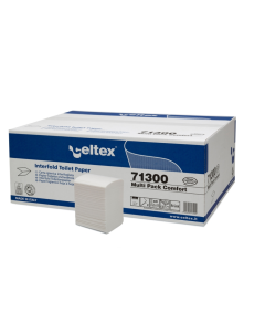 Carta igienica interfogliata 11 x 18 cm 2 veli confezione 9000 fogli Celtex Multi Pack Comfort