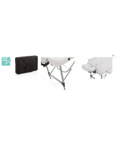 Lettino estetista pieghevole bianco Master Alluminium-186x60x64-85 h cm