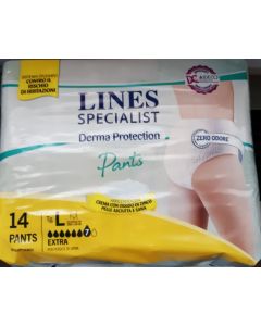 Lines specialist pannolone Pants unisex Extra taglia L 14 pezzi