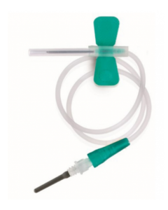 FL Medical set prelievo ago a farfalla verde 21 G 19 mm con adattatore luer 50 pezzi