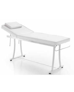 Lettino estetista con portarotolo bianco Orione-183x63x75 h cm