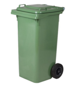 Cassonetto da esterno a 2 ruote con coperchio-240 lt-Vari colori