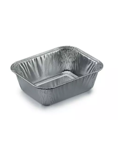 Vaschetta alluminio 1/2 Porz. senza coperchio 100 pezzi R9G - Compak