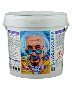 Dicloro granulare 56% diidrato per piscine secchiello da 5 kg Aquaclear