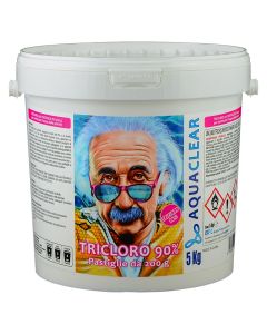 Pastiglie tricloro 90/200 blisterate a lenta dissoluzione secchiello 10 kg Aquaclear