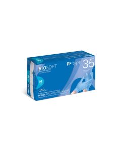 RAYS BIOSOFT PF TYPE 35 Guanto in nitrile azzurro senza polvere conf. 100 pezzi