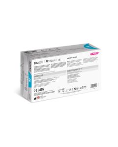 RAYS BIOSOFT PF BLACK 35 Guanto in nitrile nero senza polvere conf. 100 pezzi 