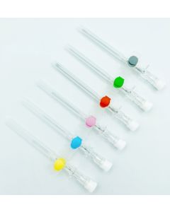 Ago cannula a 2 vie con alette 16G x 45 mm grigio 1 pezzo Delta Med Delta Ven 2