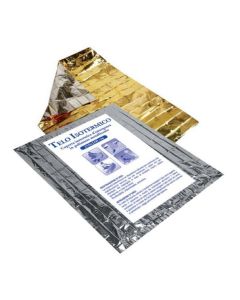 Telo isotermico di emergenza oro e argento 160 x 210 cm Gardening