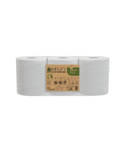 Asciugamano estrazione centrale 450 Strappi confezione 6 rotoli Papernet Simplify