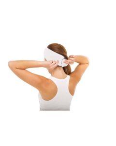 Fascia per capelli in spugna bianca per trucco e pulizia viso Xanitalia