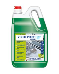 INTERCHEM VINCO PIATTI LIMONE detergente concentrato per piatti al limone 5 litri 