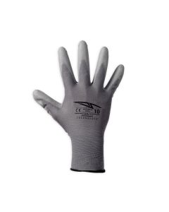 Guanto da lavoro in poliammide spalmato in poliuretano grigio confezione da 1 paio varie taglie Rays Technosafe Poligrip
