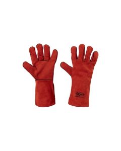 Guanti da saldatore in crosta bovina foderati con cuciture Kevlar 35 cm Rossini