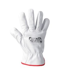 Guanto da lavoro in pelle fiore bovina bianco modello Driver varie taglie Rays Technosafe Skinglove