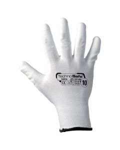 Guanto da lavoro in poliammide spalmato in poliuretano bianco confezione da 1 paio varie taglie Rays Technosafe Poligrip