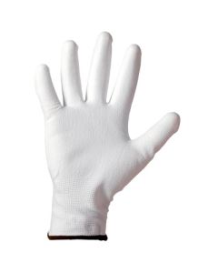 Guanto da lavoro in poliammide spalmato in poliuretano bianco confezione da 1 paio varie taglie Rays Technosafe Poligrip