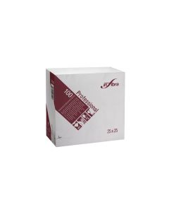 Tovagliolo 25 x 25 cm 2 veli bianco confezione 100 pezzi Infibra Professional