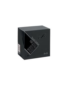 Tovagliolo 25 x 25 cm 2 veli nero confezione 100 pezzi Infibra
