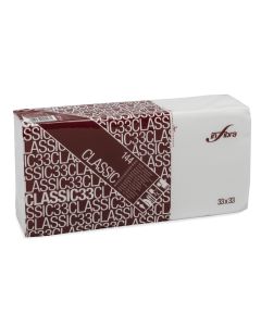 Tovagliolo 33 x 33 cm 1 velo bianco confezione 144 pezzi Infibra Classic