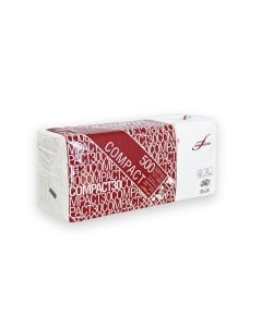 Tovagliolo 30 x 30 cm 1 velo bianco confezione 500 pezzi Infibra Compact