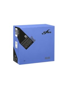 Tovagliolo 38 x 38 cm 2 veli blu confezione 40 pezzi Infibra Tissù