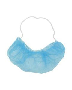 Copribarba monouso in TNT blu confezione da 100 pezzi Gardening