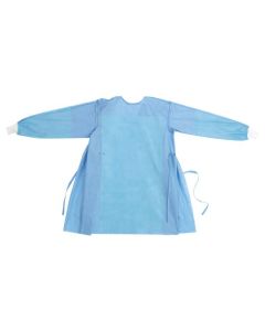 Camice chirurgico sterile in SMMS idrorepellente azzurro con polsini in maglina XXL Rays