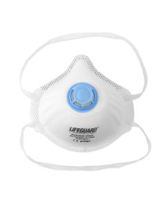 Mascherina FFP2 a conchiglia con valvola bianca monouso confezione da 10 pezzi Rays Savemask
