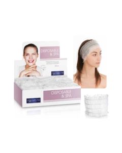 Fascia per capelli monouso con dispenser 100 pezzi Xanitalia