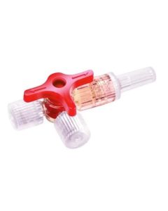 Rubinetto a tre vie Discofix con maniglia rossa 50 pezzi B. Braun