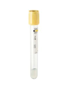 Provette gel e attivatore di coagulazione 5 ml 13 x 100 mm tappo giallo 100 pezzi Vacutest Syntesys