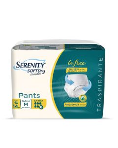 Mutandina assorbente taglia M Extra da 12 pezzi Serenity SoftDry Sensitive Pants Be Free