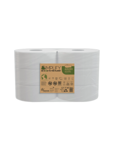 Carta Igienica Maxi Jumbo confezione da 6 rotoli da 300 m Papernet Simplify