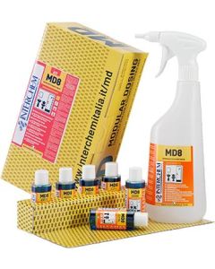 Detergente bagno ultraconcentrato kit 6 monodosi 40 ml Interchem MD 8 Bagno Fresh