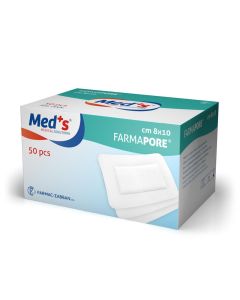 Medicazione adesiva sterile in TNT con tampone 10 x 15 cm 50 pezzi Med's Farmapore