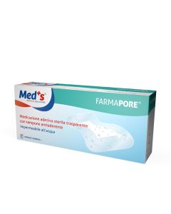 Medicazione trasparente sterile con tampone antiaderente 5 x 7 cm 100 pezzi Med's Farmapore