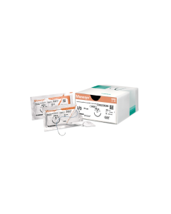 B-BRAUN MONOSYN suture assorbibili in gliconato, ago 3/8 DS 24 mm, USP 4/0 - filo incolore 70cm - 36 pz.