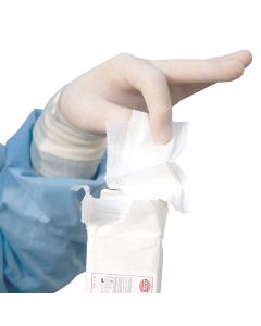 Garza non sterile in tessuto non tessuto 7,5 x 7,5 cm piegata 4 strati confezione da 100 pezzi Rays