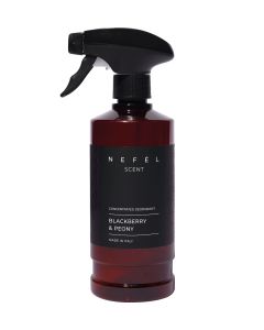 Deodorante concentrato per ambienti superfici e tessuti 480 ml Nefél Scent Blackberry & Peony