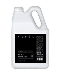 Nefél Silk & Flowers sapone mani e viso certificato ecolabel tanica da 5 litri