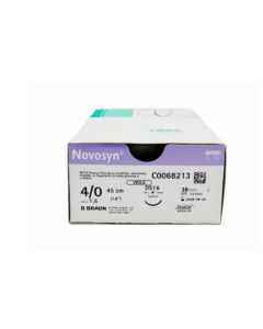 B-Braun NOVOSYN VIOLA sutura assorbibile intrecciata in poliglactina 910, ago 3/8 DS 16 mm, USP 3/0 70 cm conf. 36 pz
