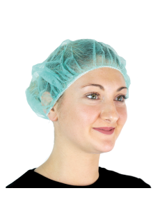 Cuffie monouso in TNT verdi con elastico confezione da 100 pezzi Gardening