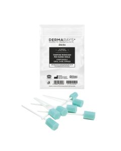 Tamponi monouso per l'igiene orale su bastoncino 14,5 cm confezione da 12 pezzi Dermarays Sticks
