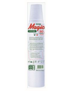 Dopla Bicchiere 80 cc in plastica monouso bianco conf. 100 pezzi
