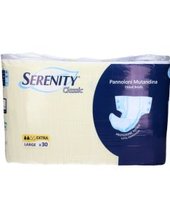 Pannolone a mutandina con adesivi taglia L Extra da 30 pezzi Serenity Classic