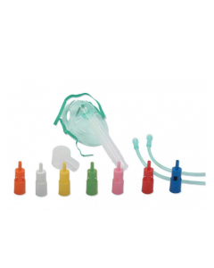 Maschera Venturi per ossigeno a concentrazione variabile pediatrica con raccordi colorati Fiab