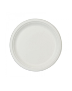 Piatti in polpa di cellulosa monouso tondi 23 cm 50 pezzi