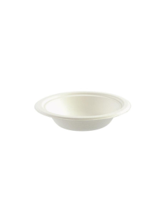 Piatti in polpa di cellulosa fondi diametro 18 cm 400 ml/13.5 oz conf. 50 pezzi